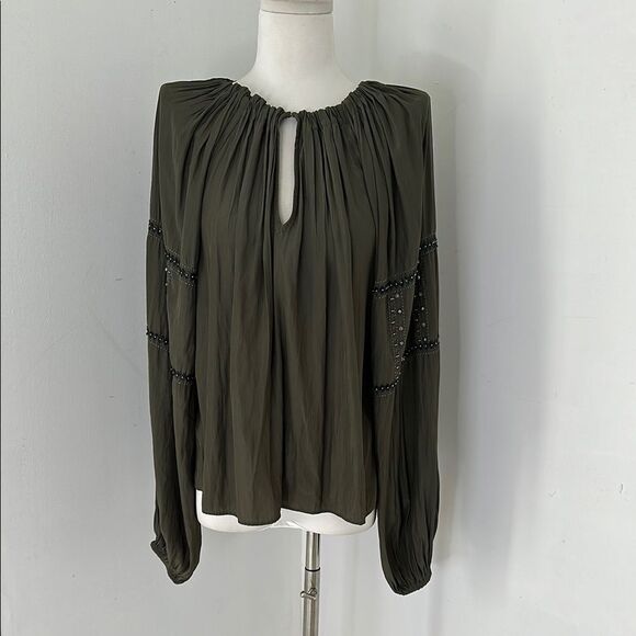 Ramy Brook Sally Embellished Boho Blouse Size Small - Picture 1 of 6